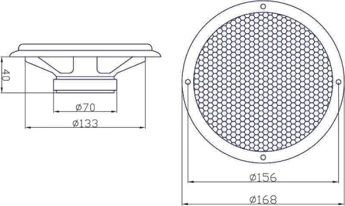 30-807# Blow wh-1606 6,5"-os hangszórókészlet buszhoz