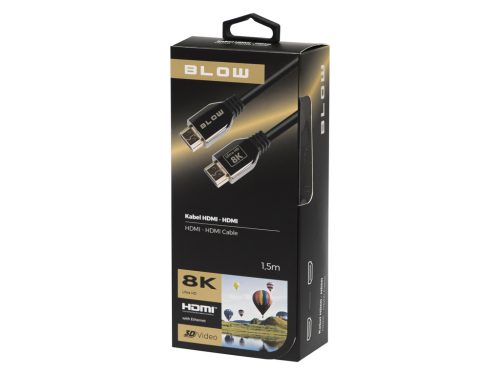 92-647# HDMI-HDMI 8K 1,5 m-es prémium 2,1 V-os csatlakozó