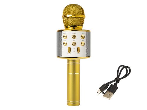 33-145# Mikrofon prm402 blow gold karaoke"