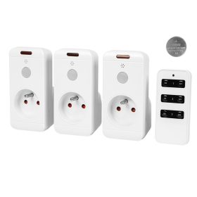   72-052 # Hálózati aljzat x3 távirányítóval vezérelve 16a