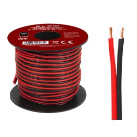 73-343 # Hangszóró vezeték 2x0,75mm fekete-piros 25m