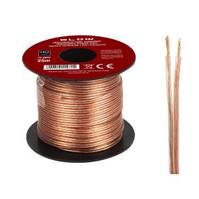 73-362 # Hangszóró vezeték 2x0,50mm átlátszó 25m