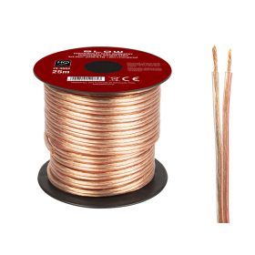 73-366 # Hangszóró vezeték 2x2,50mm átlátszó 25m