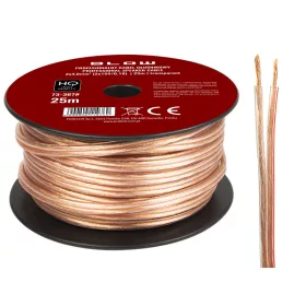 73-367 # Hangszóró vezeték 2 x 4,00mm átlátszó 25m