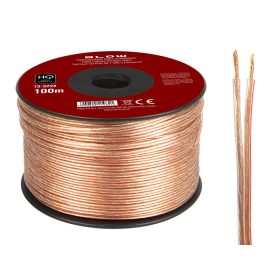 73-322 # Hangszóró vezeték 2x0,50mm átlátszó