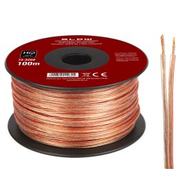 73-320 # Hangszóró vezeték 2x0,22mm átlátszó