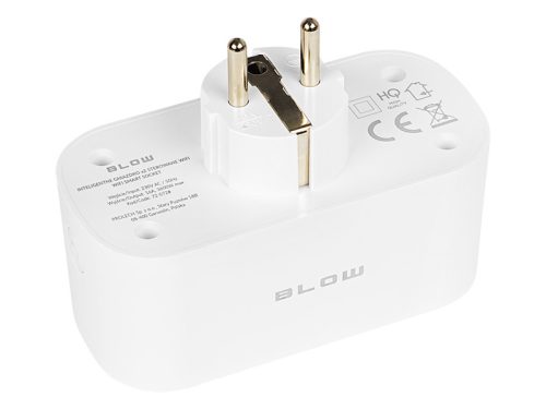 72-072# Tuya Okos Wi-Fi Vezérelt Dupla Aljzat Fehér