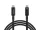 66-160# USB-C csatlakozó - USB-C 4.0 40Gbps 240W 1.0M fekete fonott