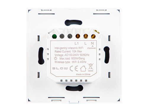 72-087# Tuya intelligens üveg Wifi villanykapcsoló