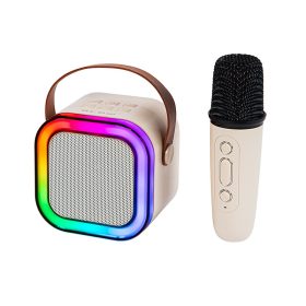 30-359# RGB karaoke bluetooth hangszóró 1 mikrofonnal