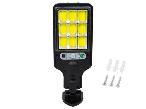 87-524# Napelemes lámpa PIR mozgás- és alkonyérzékelővel sl-02 30w