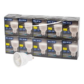 87-417# LED izzó GU10 10W 230V fehér semleges 10 db