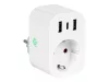 72-077# Tuya intelligens Wi-Fi-vel vezérelt aljzat 2x USB+USB-C