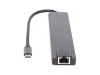 86-077# USB-C elosztó RJ45 + HDMI 100W K-08