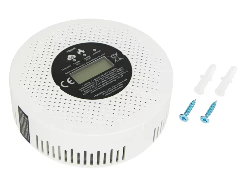 50-637# Szén-monoxid és füstérzékelő xcd30 lcd 3xaa