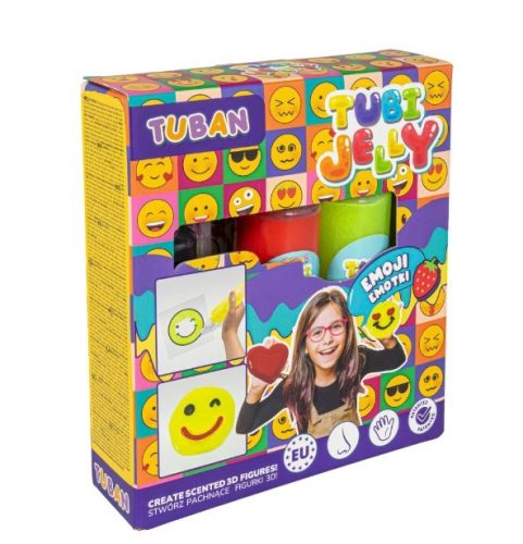 Tubi zselés hangulatjelek készlet 3 színben