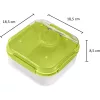 BranQ reggeliző ételdoboz, 1,6 l, zöld