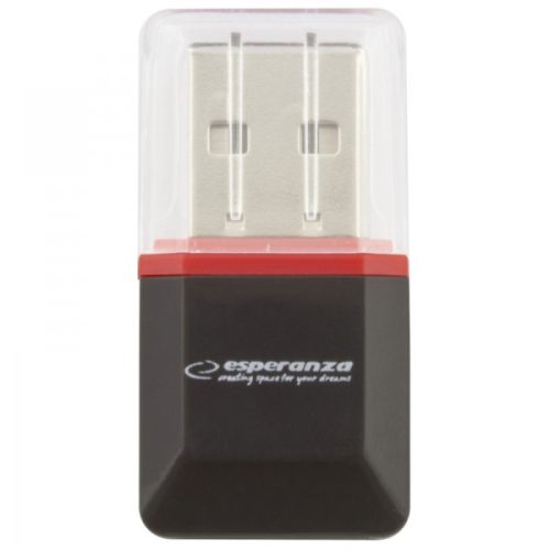 EA134K Micro SD USB kártyaolvasó fekete Esperanza