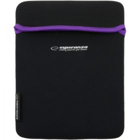   ET172V Neoprén táblagép tok, 9,7" fekete - lila Esperanza