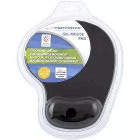 EA137K Esperanza gél egérpad fekete