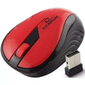   TM114R Titanum vezeték nélküli egér 2.4ghz 3d opt. usb szivárvány piros