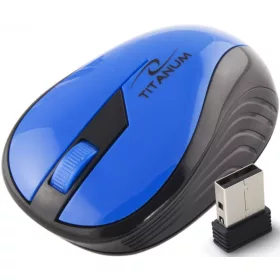   TM114B 2,4 GHz-es 3D vezeték nélküli egér, optikai USB szivárványkék