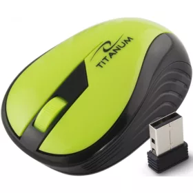   TM114G vezeték nélküli egér 2,4 GHz-es 3D optikai USB szivárványzöld