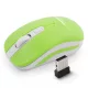 EM126WG 2,4 GHz-es 4D vezeték nélküli egér, optikai USB Uranus zöld-fehér