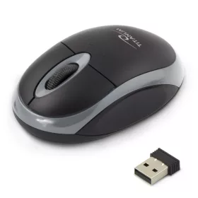   TM116E vezeték nélküli egér 2,4 GHz 3D, optikai USB Vulture fekete-szürke