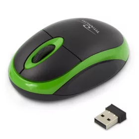   TM116G Titanum vezeték nélküli egér 2.4ghz 3d opt. usb keselyű fekete és zöld