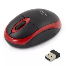   TM116R 2,4 GHz-es 3D vezeték nélküli egér, optikai USB Vulture fekete és piros