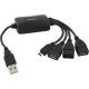EA158 USB 2.0 Hub 3 USB port + 1 Micro USB Esperanza port
