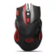 EGM401KR Vezetékes játék egér 7D optikai USB MX401 Hawk fekete-piros