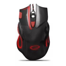   EGM401KR Vezetékes játék egér 7D optikai USB MX401 Hawk fekete-piros