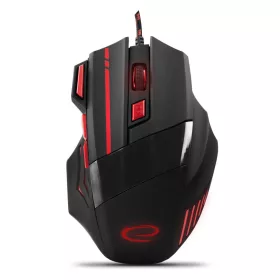   EGM201R Vezetékes egér játékosoknak 7D optikai USB MX201 Wolf red