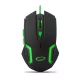 EGM205G Vezetékes egér játékosoknak 6D optikai USB MX205 Fighter zöld
