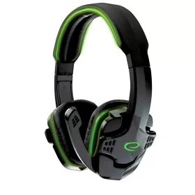   EGH310G Esperanza Gaming Raven fejhallgató zöld mikrofonnal