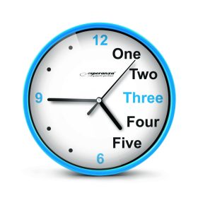 EHC014B Esperanza kék falióra prágai