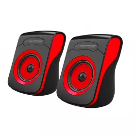 EP140KR Esperanza 2.0 usb flamenco hangszórók fekete-piros