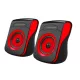 EP140KR Esperanza 2.0 usb flamenco hangszórók fekete-piros