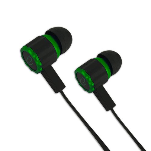 EGH201G Esperanza fülbe helyezhető fejhallgató mikrofonos játék Viper fekete és zöld színnel