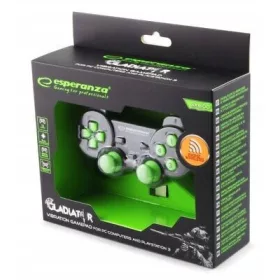   EGG108G Gamepad vezeték nélküli PC / PS3 USB Gladiator fekete / zöld