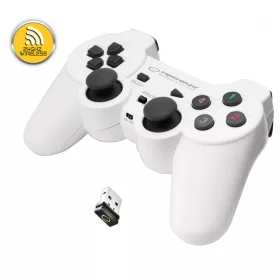   EGG108W vezeték nélküli játékvezérlő PC / PS3 USB Gladiator fehér / fekete