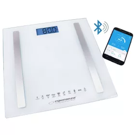   EBS016W Esperanza digitális analitikus fürdőszobai mérleg 8in1 bt b.fit fehér