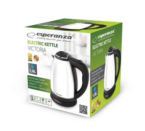 EKK113W Esperanza Victoria elektromos vízforraló 1,8 l fehér