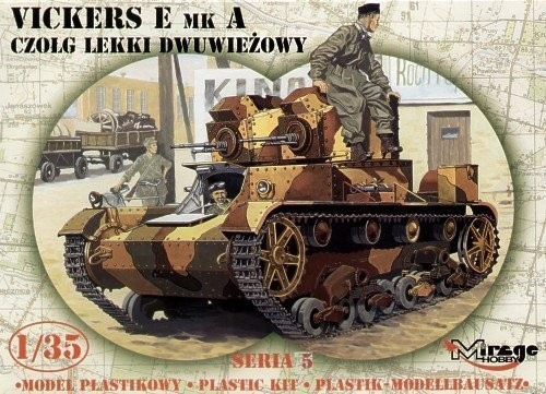 Vickers E Mk Egy lengyel ikertornyos harckocsi - 1:35