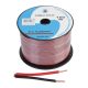 KAB0387 CCA hangszóró kábel 0.20mm fekete/piros (100m tekercs)