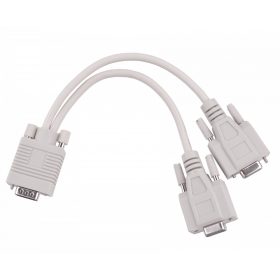 VGA adapter (15 tűs apa) -2x (15 tűs anya)