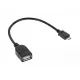 USB kábel USB aljzat A - micro USB csatlakozó 20cm