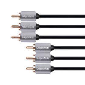 3RCA-3RCA komponens kábel 1,8m Kruger&Matz
